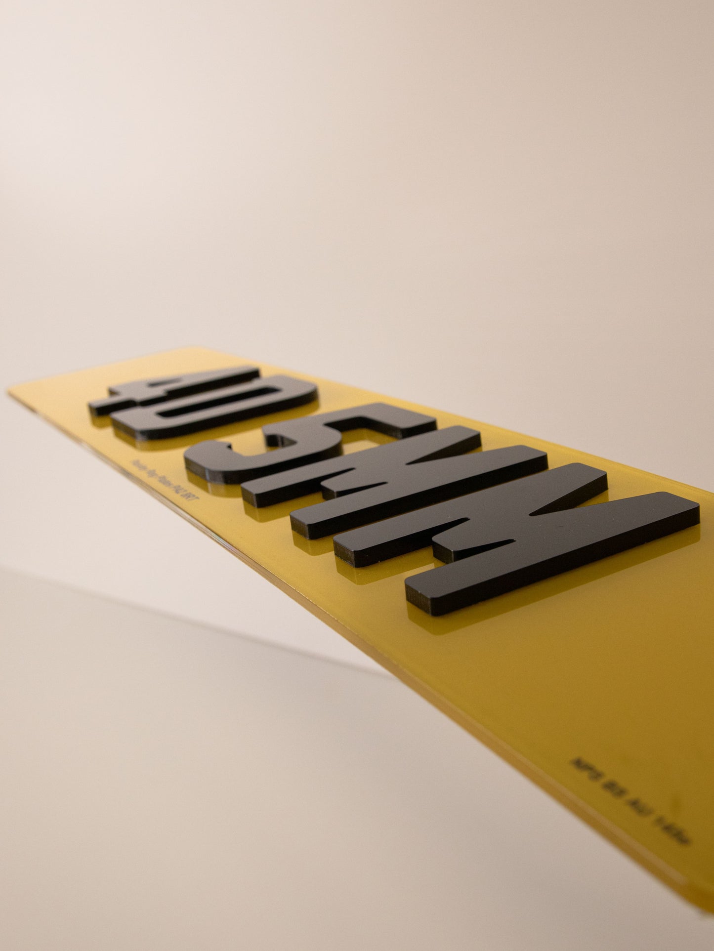 Premium Number Plates 4D 5mm