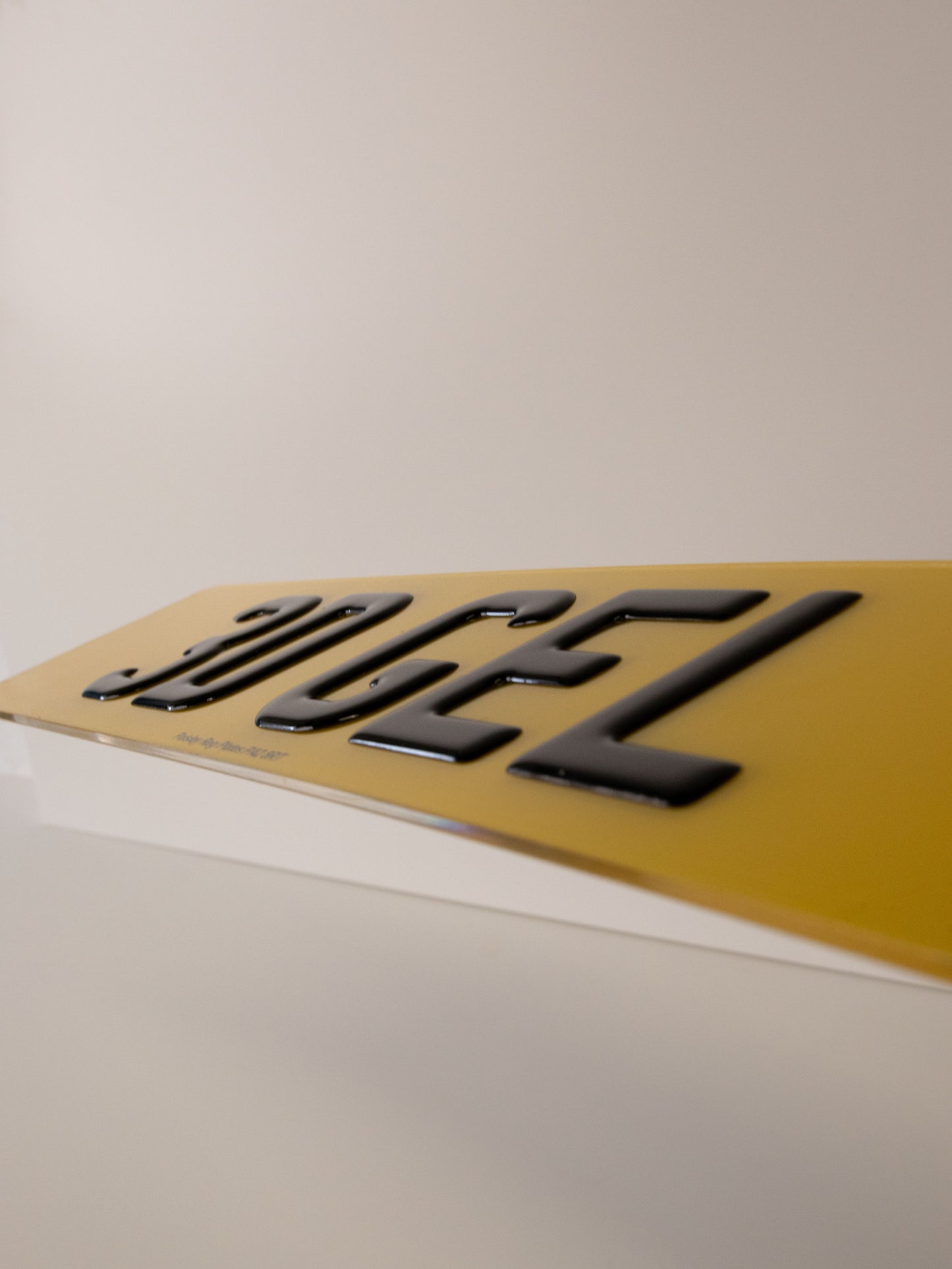 Premium Number Plates 3D GEL