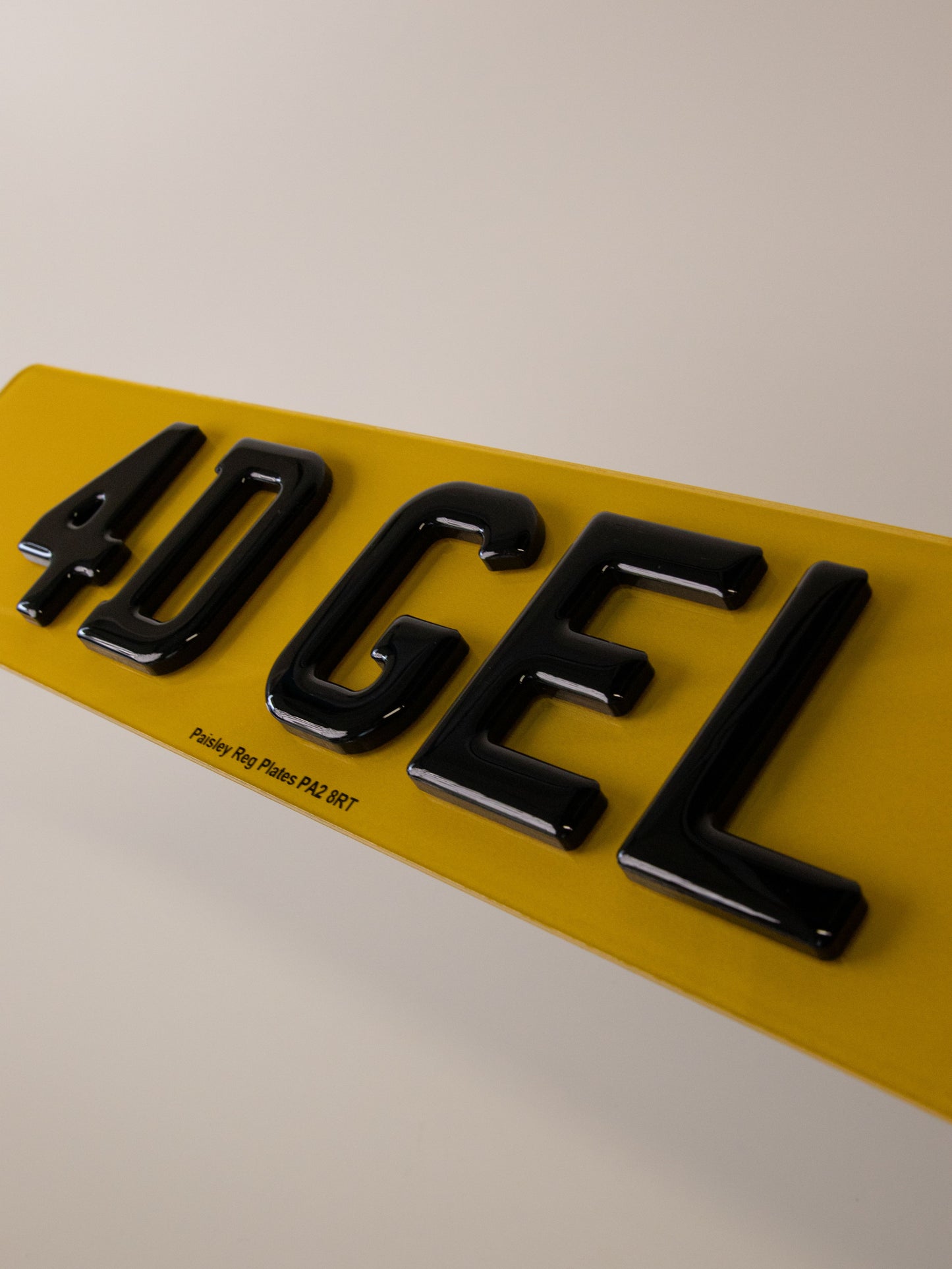 Premium Number Plates 4D Gel (5mm + Gel)