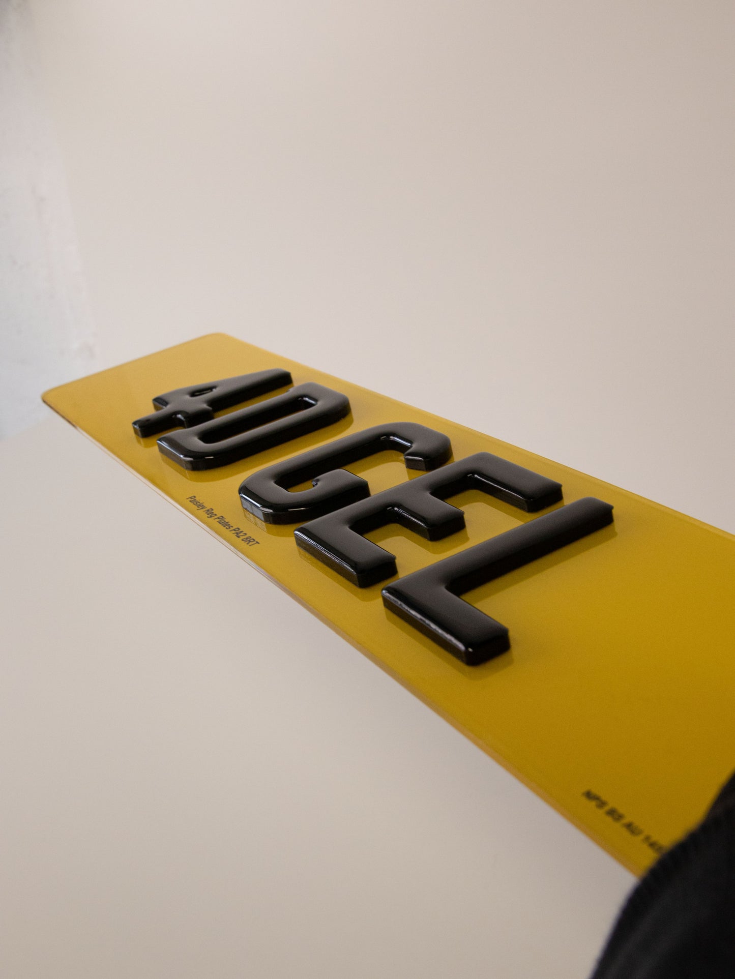Premium Number Plates 4D Gel (5mm + Gel)