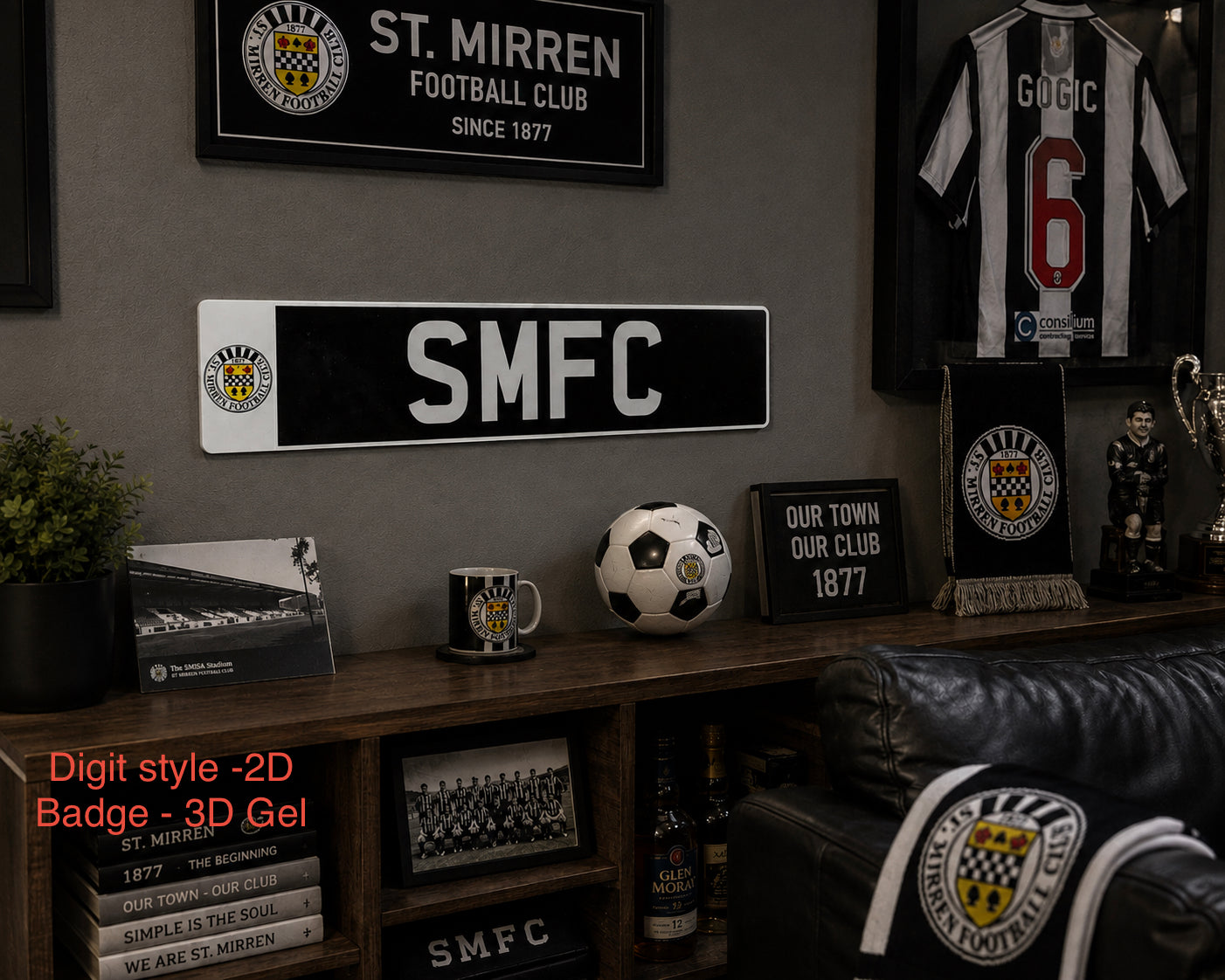 St Mirren Themed Show Plates/Signage