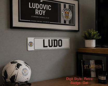 St Mirren Themed Show Plates/Signage