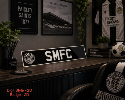St Mirren Themed Show Plates/Signage