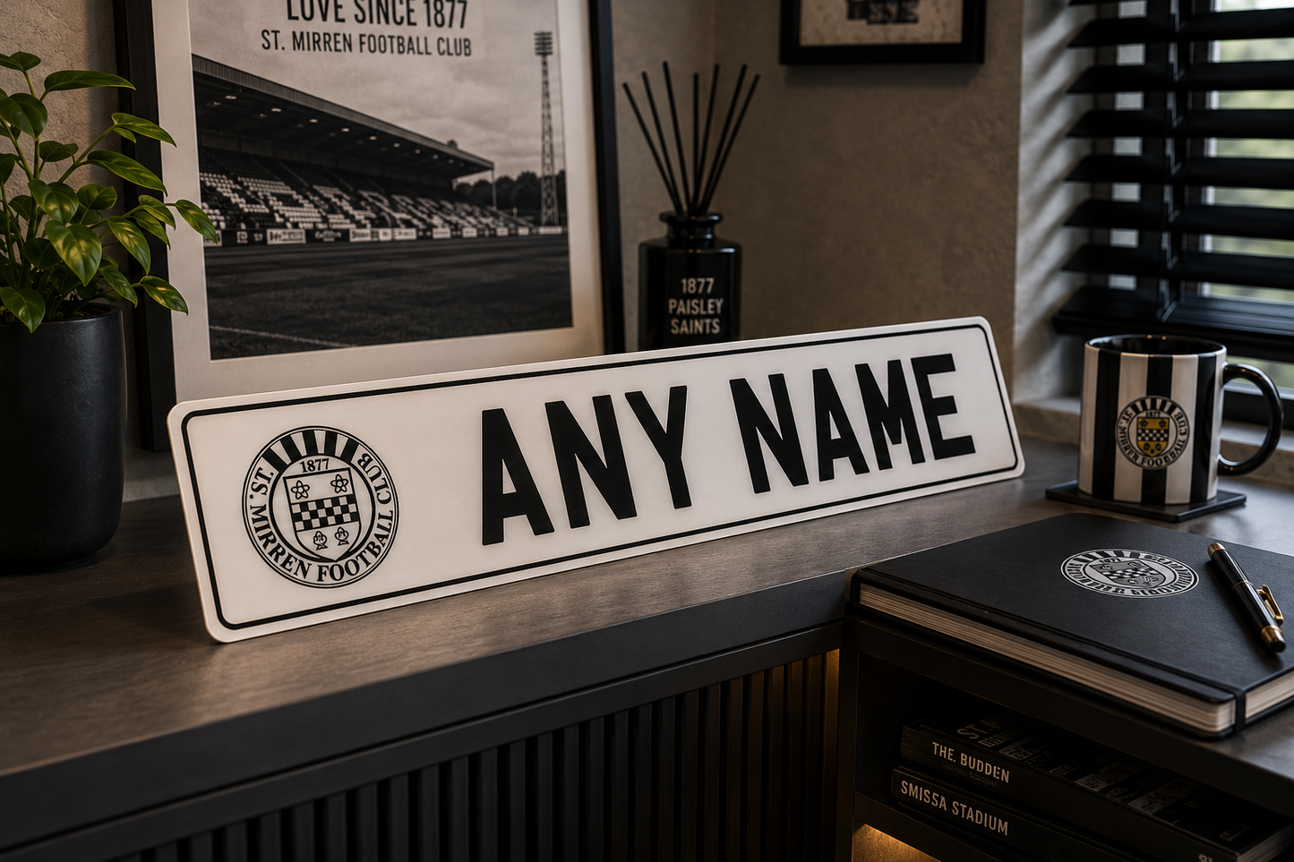St Mirren Themed Show Plates/Signage
