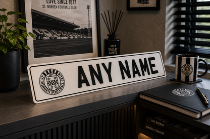 St Mirren Themed Show Plates/Signage