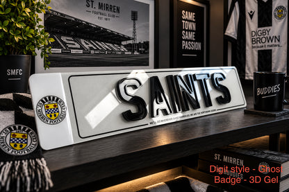 St Mirren Themed Show Plates/Signage