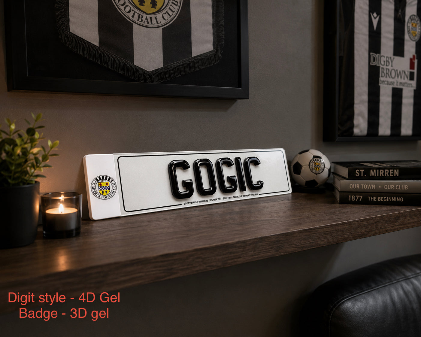 St Mirren Themed Show Plates/Signage