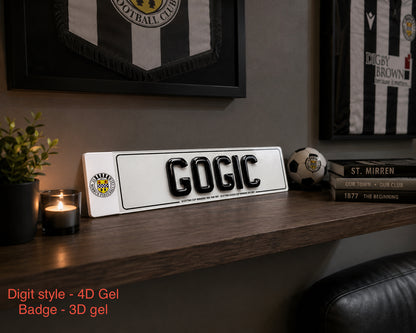 St Mirren Themed Show Plates/Signage