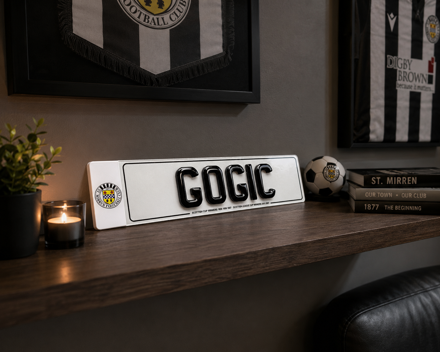 St Mirren Themed Show Plates/Signage