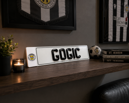 St Mirren Themed Show Plates/Signage