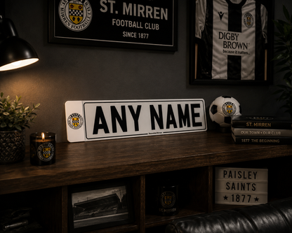 St Mirren Themed Show Plates/Signage
