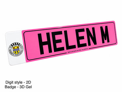 St Mirren Themed Show Plates/Signage