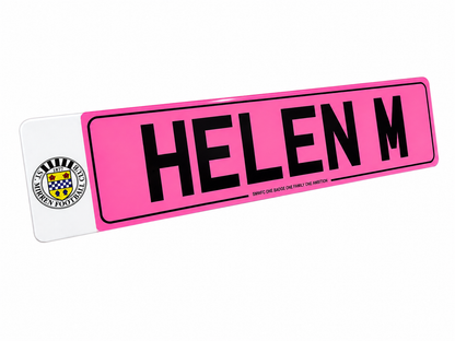 St Mirren Themed Show Plates/Signage