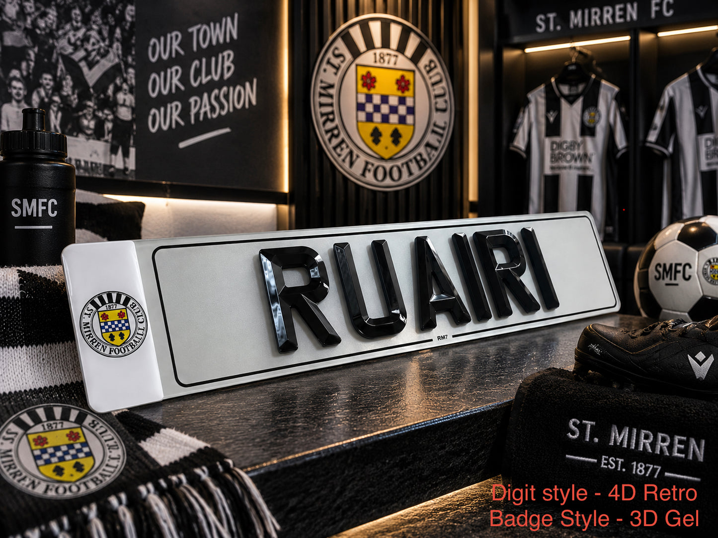 St Mirren Themed Show Plates/Signage