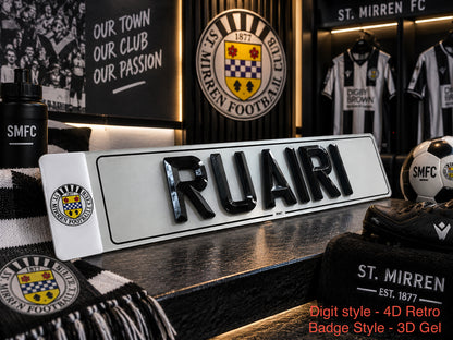 St Mirren Themed Show Plates/Signage