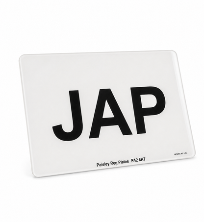 Japanese import plates