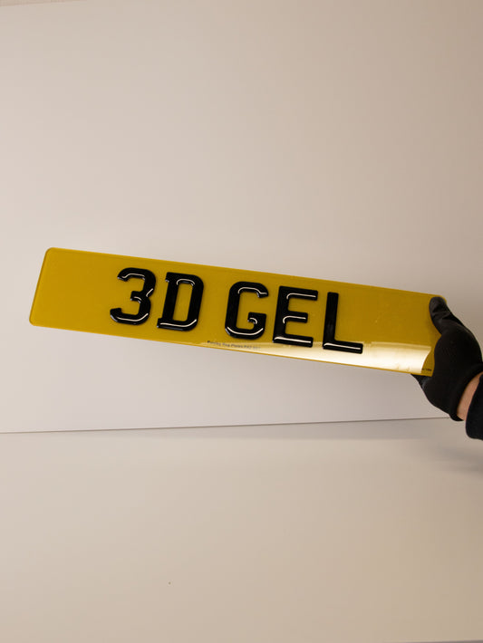 Premium Number Plates 3D GEL