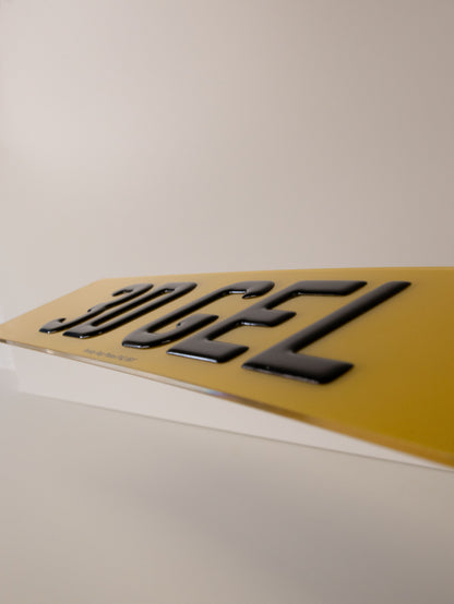 Premium Number Plates 3D GEL