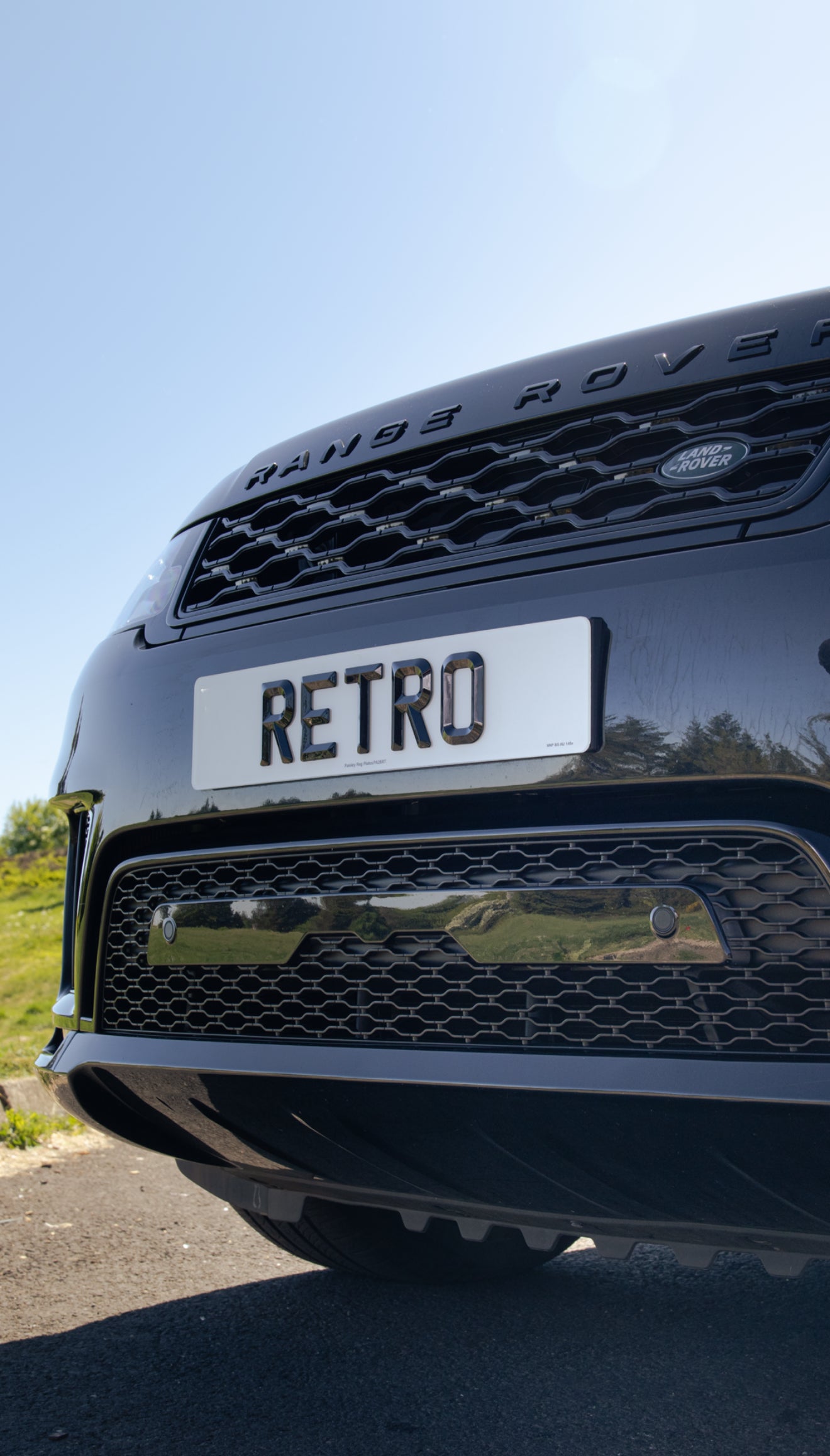 Retro Bevel Number Plates