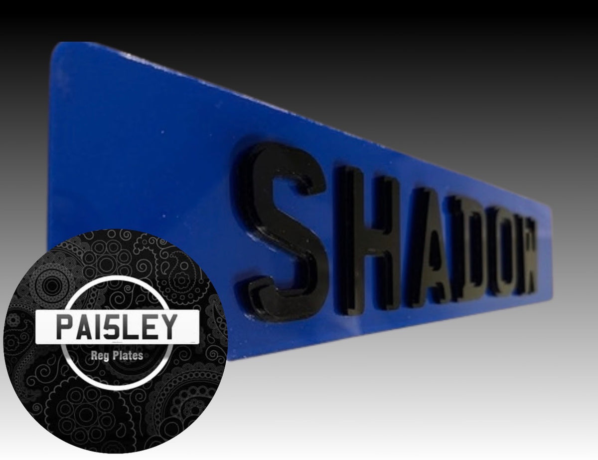 Show Plates - BLUE
