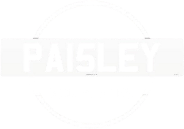 Paisley Reg Plates
